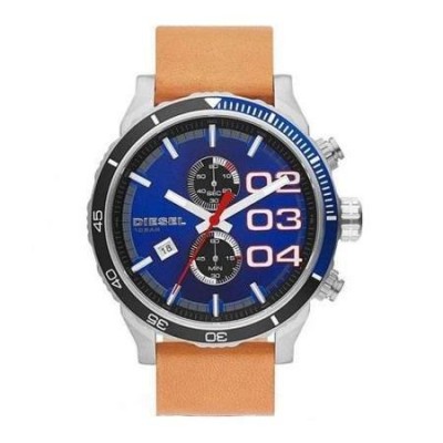 Cronografo Diesel sport style uomo blu Double Down DZ4322 Italianfashionglam
