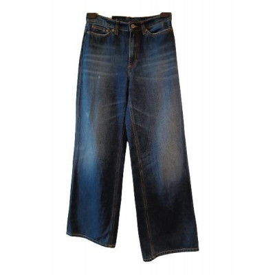 Dondup - Blue jeans da donna palazzo in cotone 5 tasche - Italianfashionglam